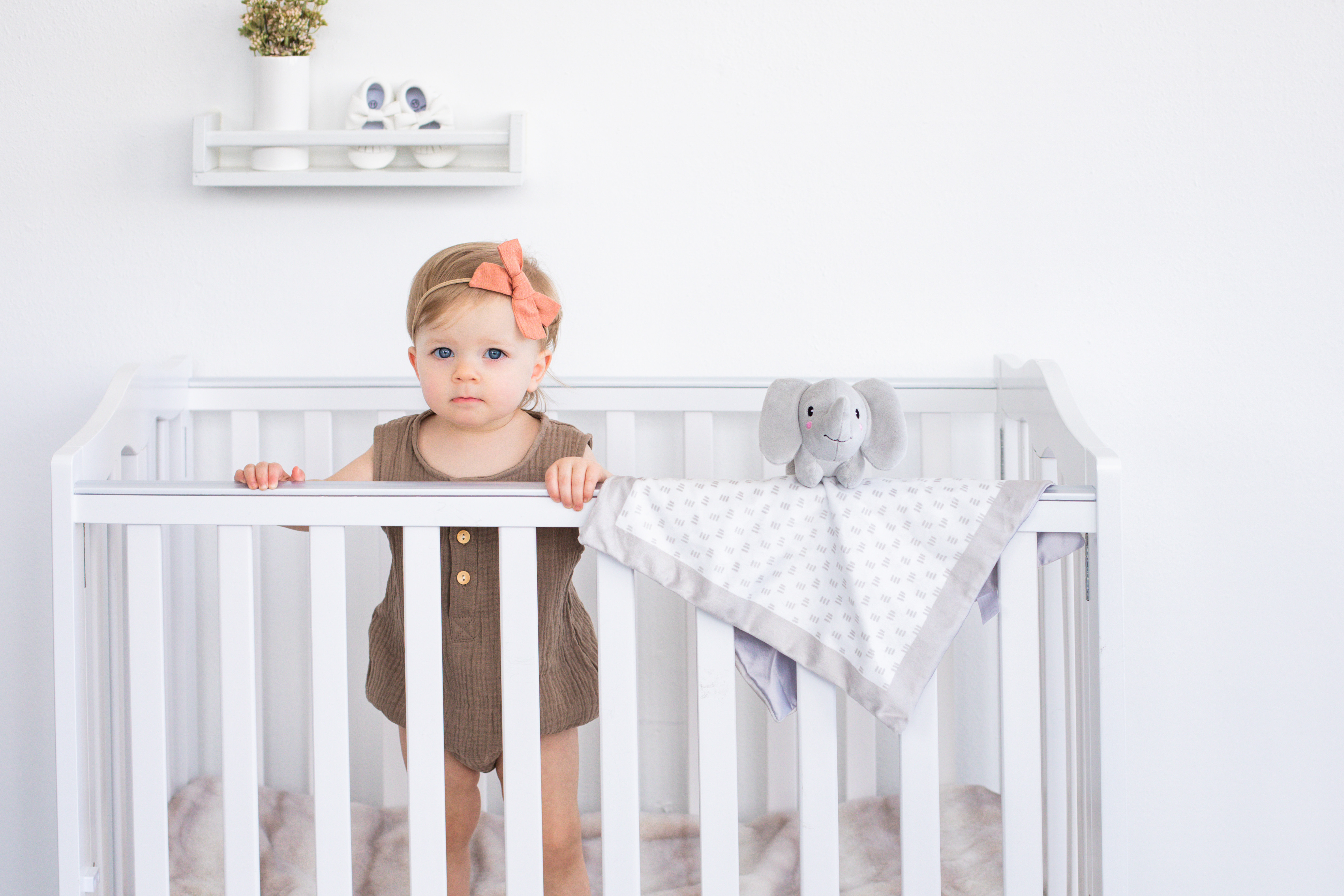 Elephant Lovey Blanket Gray - 5