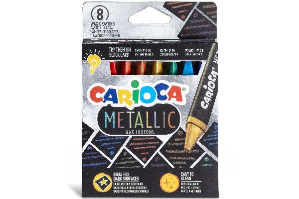 Carioca Maxi Metallic Wax Crayons - Robbis Hobby Shop