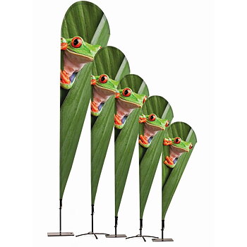 Beachflagga Alu DROP, H225 CM