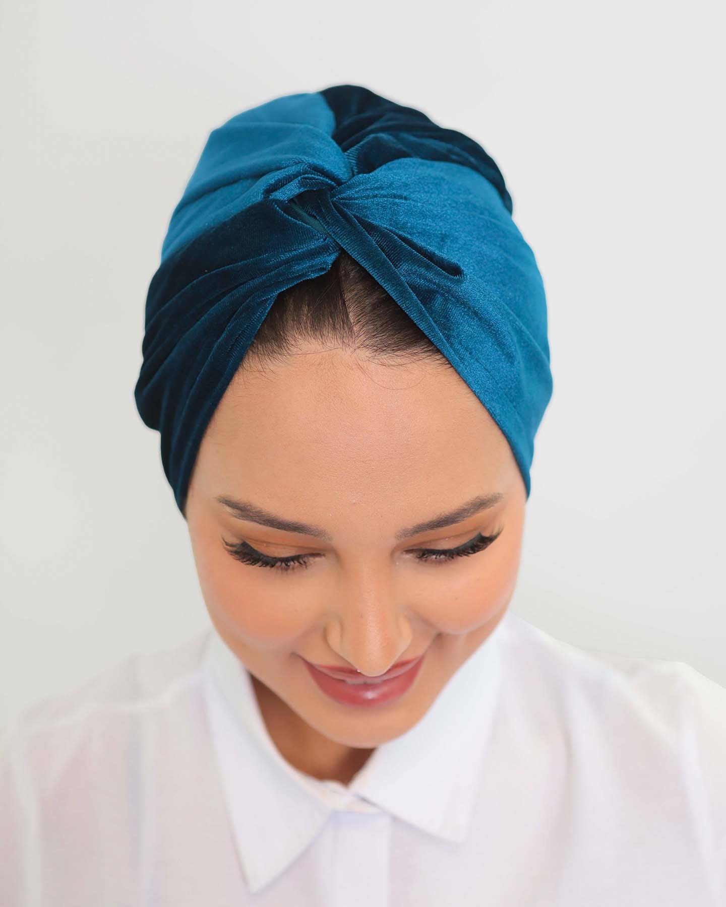 Turban - Adelya Velvet - Blå - 4