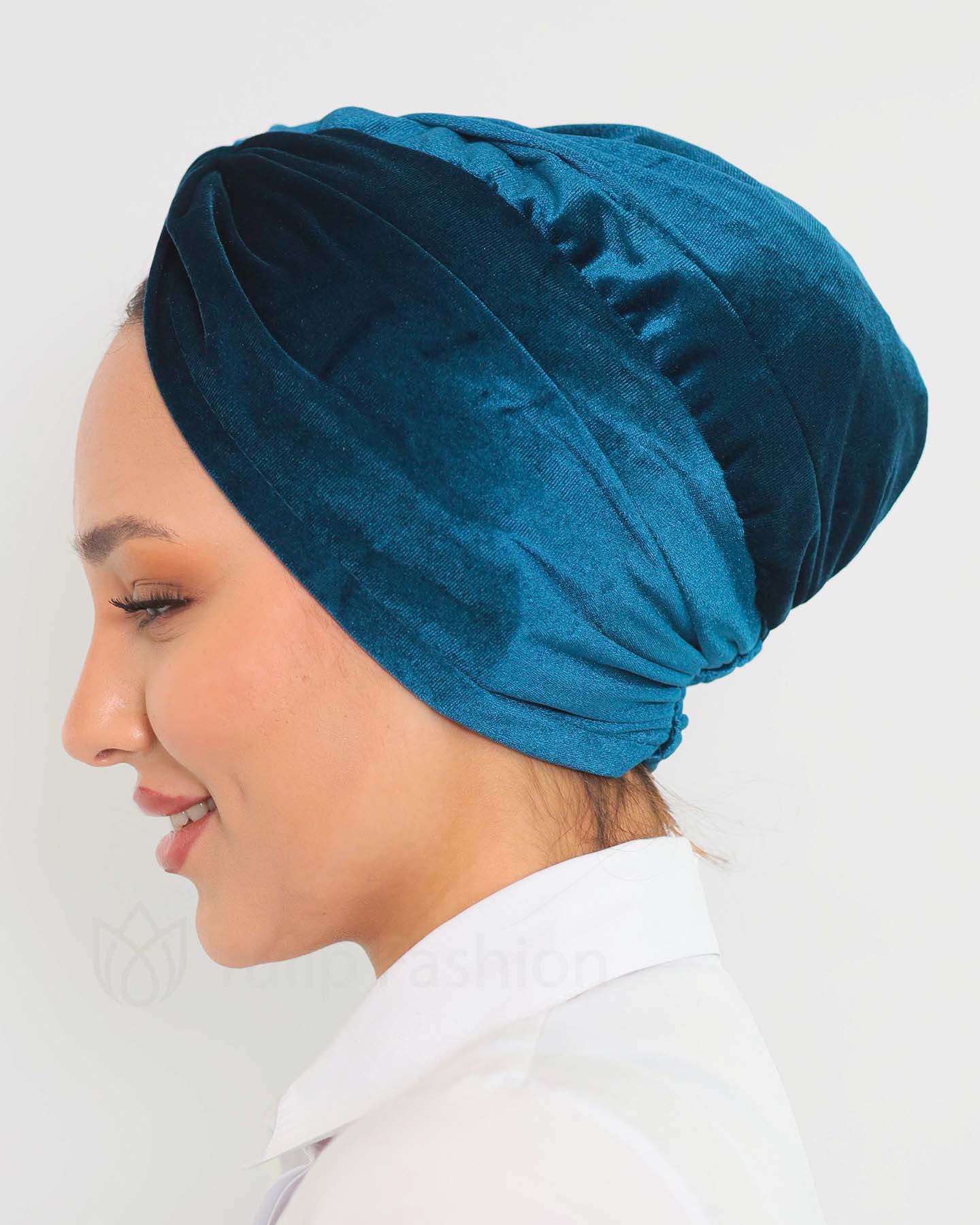 Turban - Adelya Velvet - Blå - 2