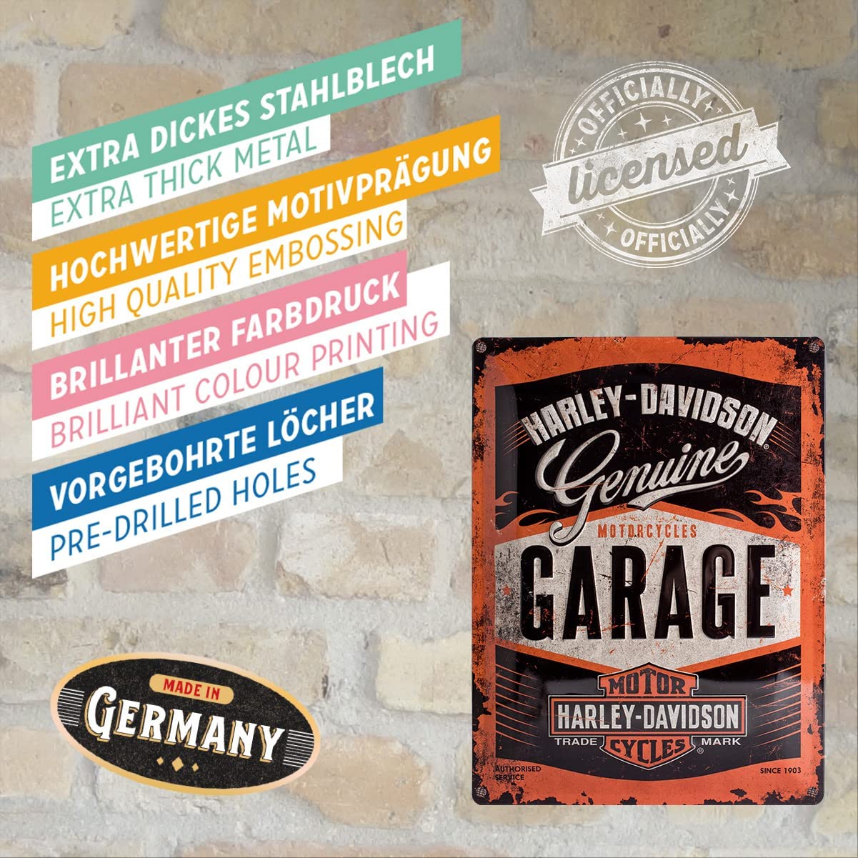 Skylt - Harley-Davidson Garage - 4