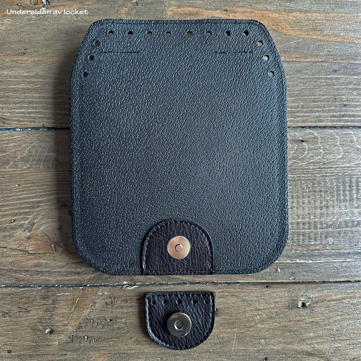 Lock med handtag & magnetlås till ryggsäck, svart - 3