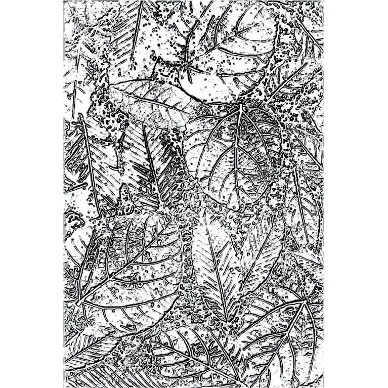  Sizzix Tim Holtz 3D Texture Fades Embossing Folder - Foliage
