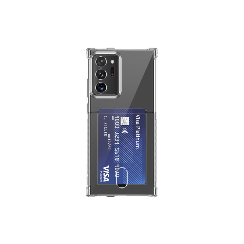 Samsung Galaxy S21 Ultra - Transparent Case with Card Slot - 4