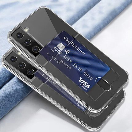 Samsung Galaxy S21 FE - Transparent Case with Card Slot - 2