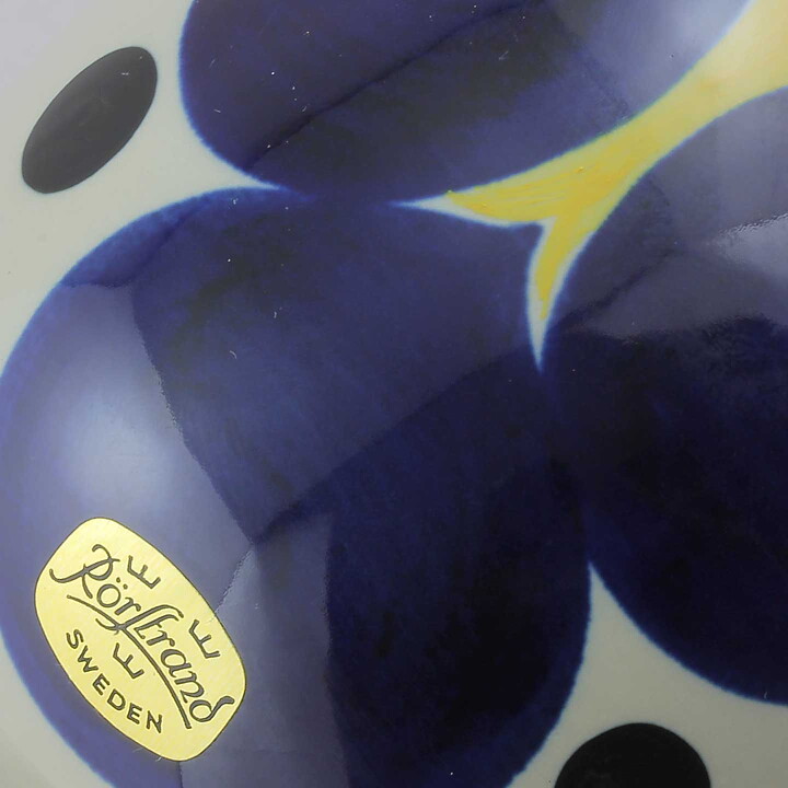 Sylvia Leuchovius (1960s) Blue Dotted Studio Egg 14 cm (2)