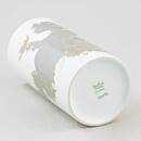 Björn Wiinblad (Sammuramat 1970s) White Cylinder Vase with People Motif 19 cm