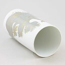 Björn Wiinblad (Sammuramat 1970s) White Cylinder Vase with People Motif 19 cm