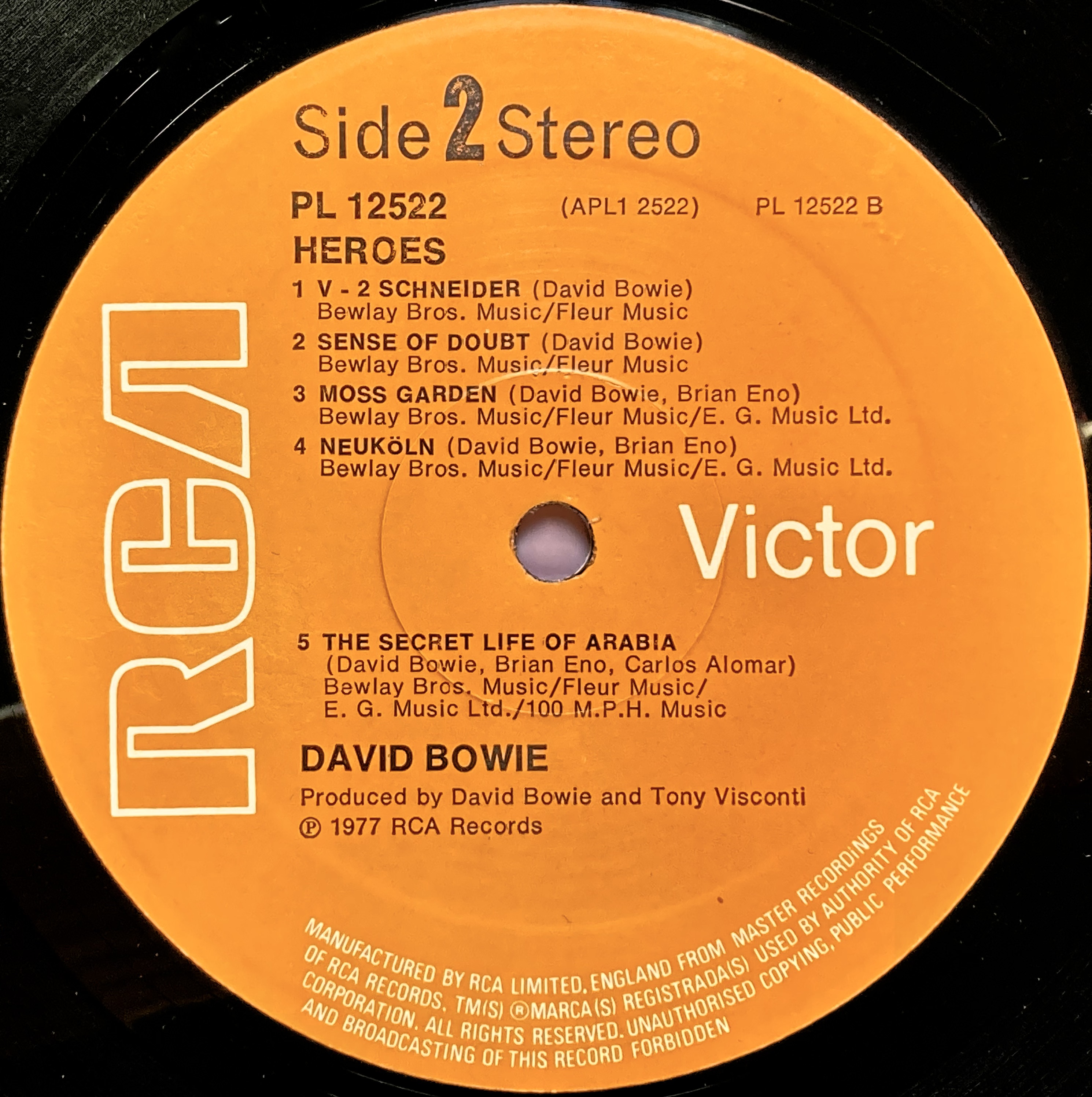 DAVID BOWIE - Heroes UK-orig LP 1977 - 6