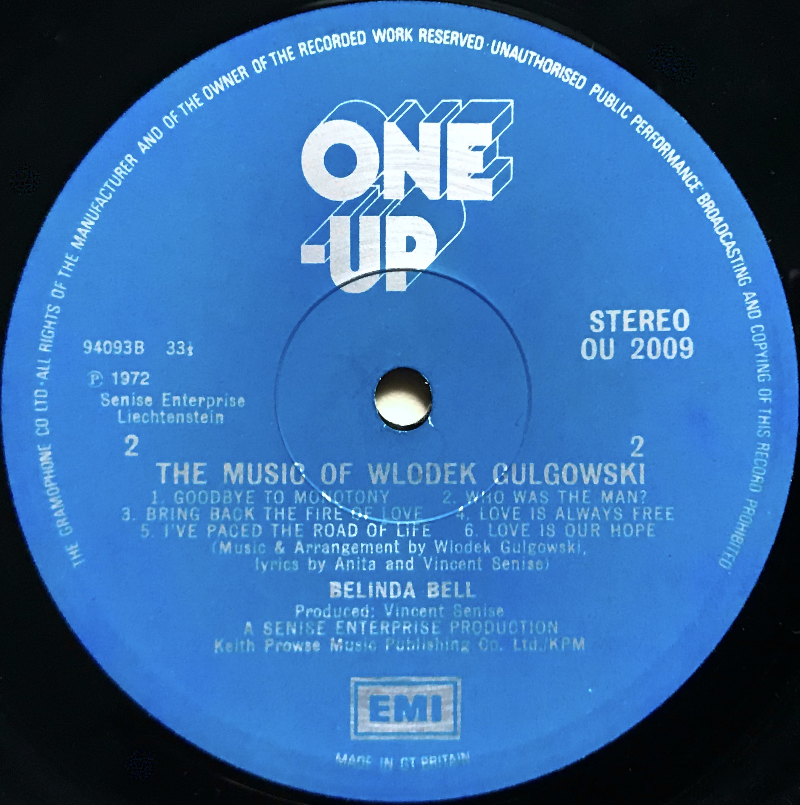 BELINDA BELL - The Musik of Wlodek Gulgowski UK-orig LP 1972 - 5