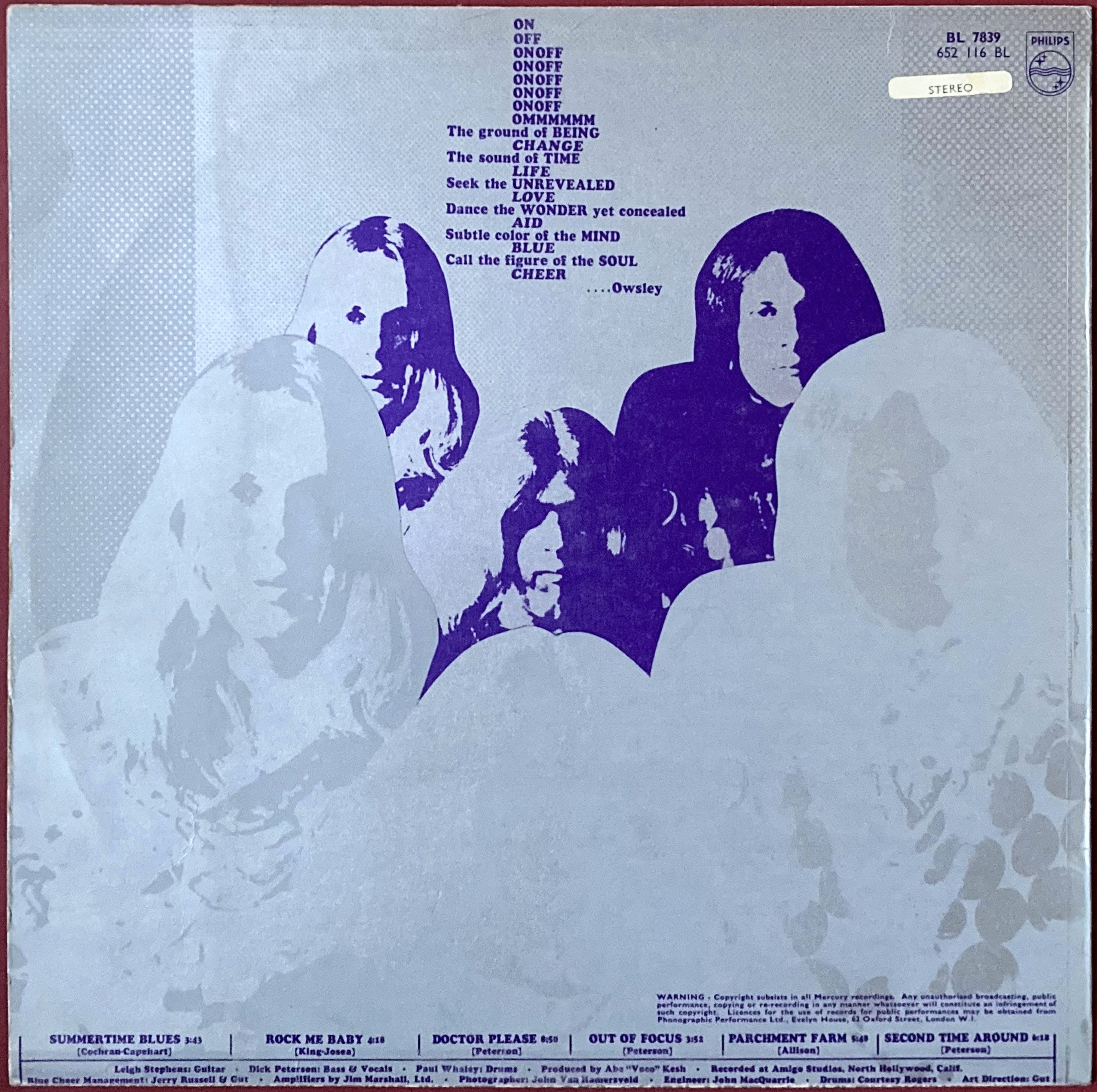 BLUE CHEER - Vincebus eruptum UK-orig LP 1968 - 2
