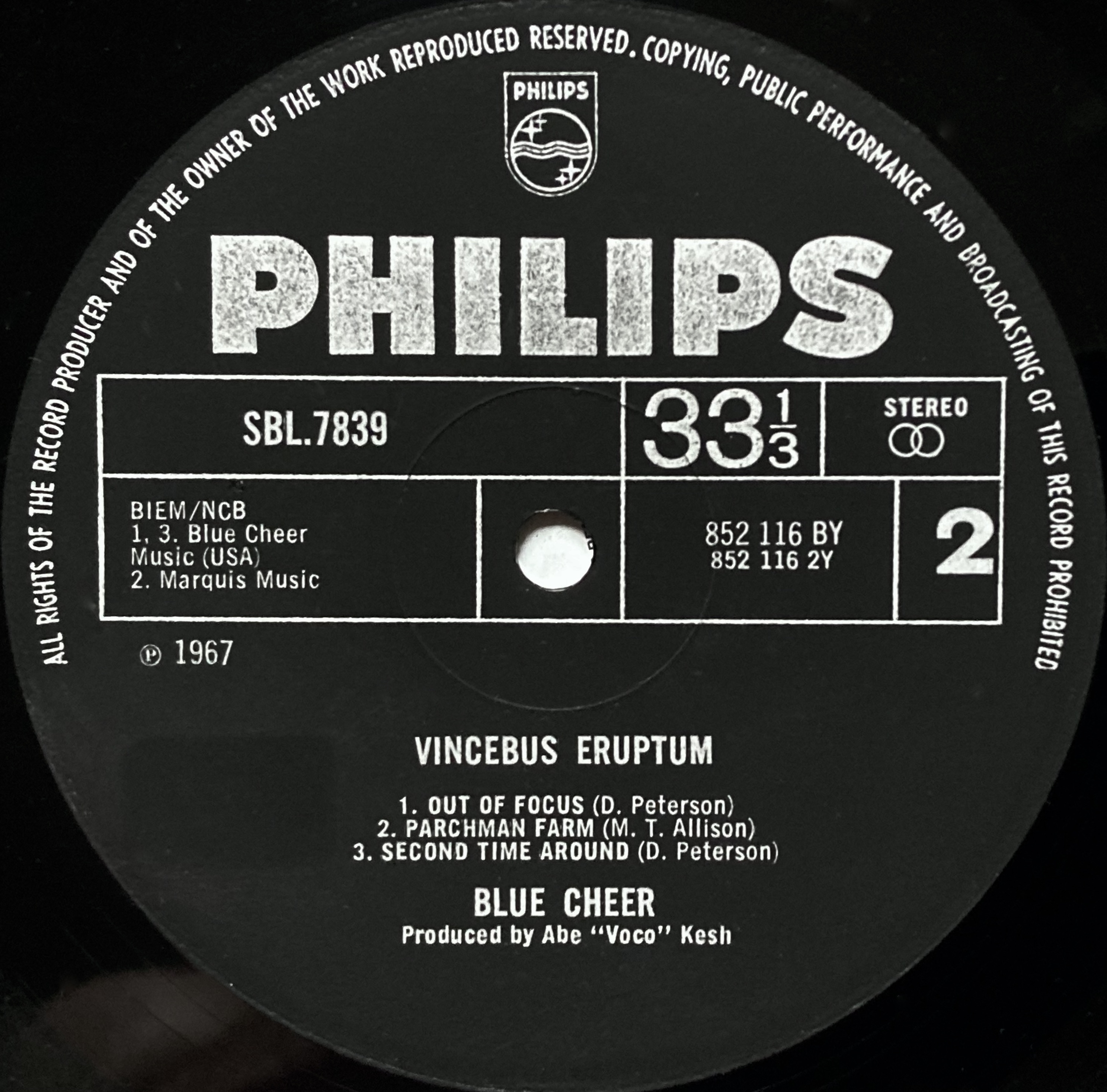 BLUE CHEER - Vincebus eruptum UK-orig LP 1968 - 4