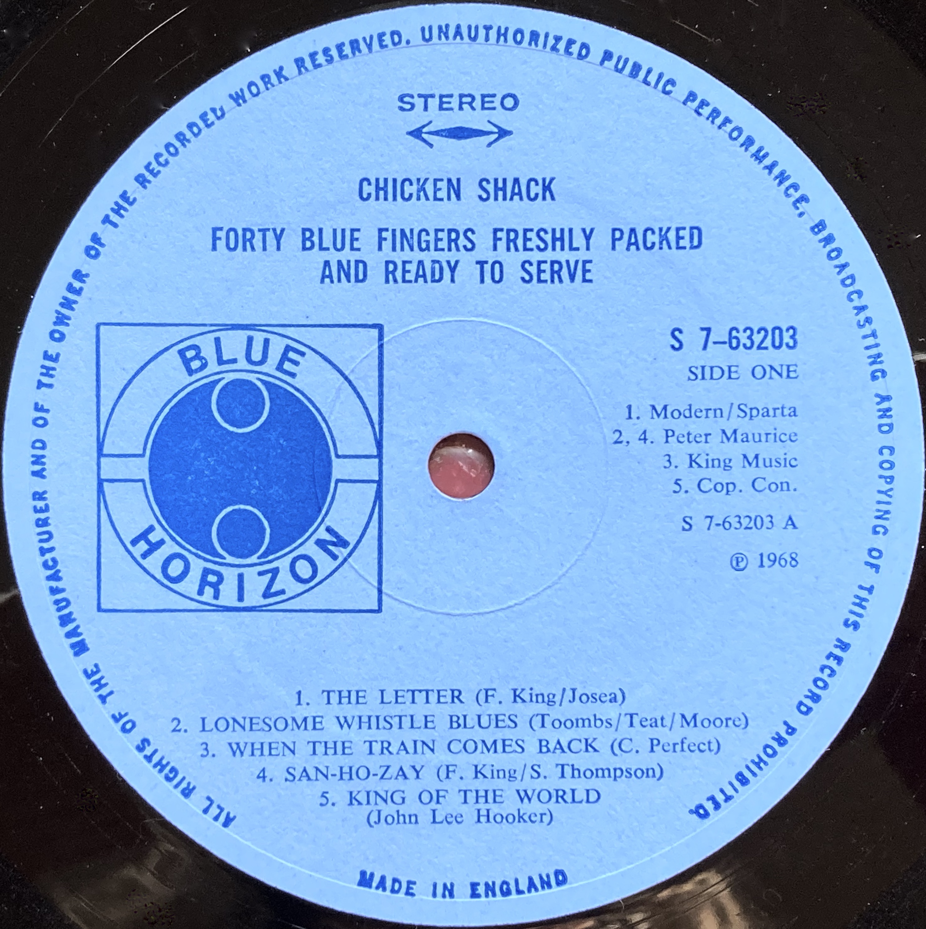 CHICKEN SHACK - Forty blue fingers... UK orig LP 1968 - 4