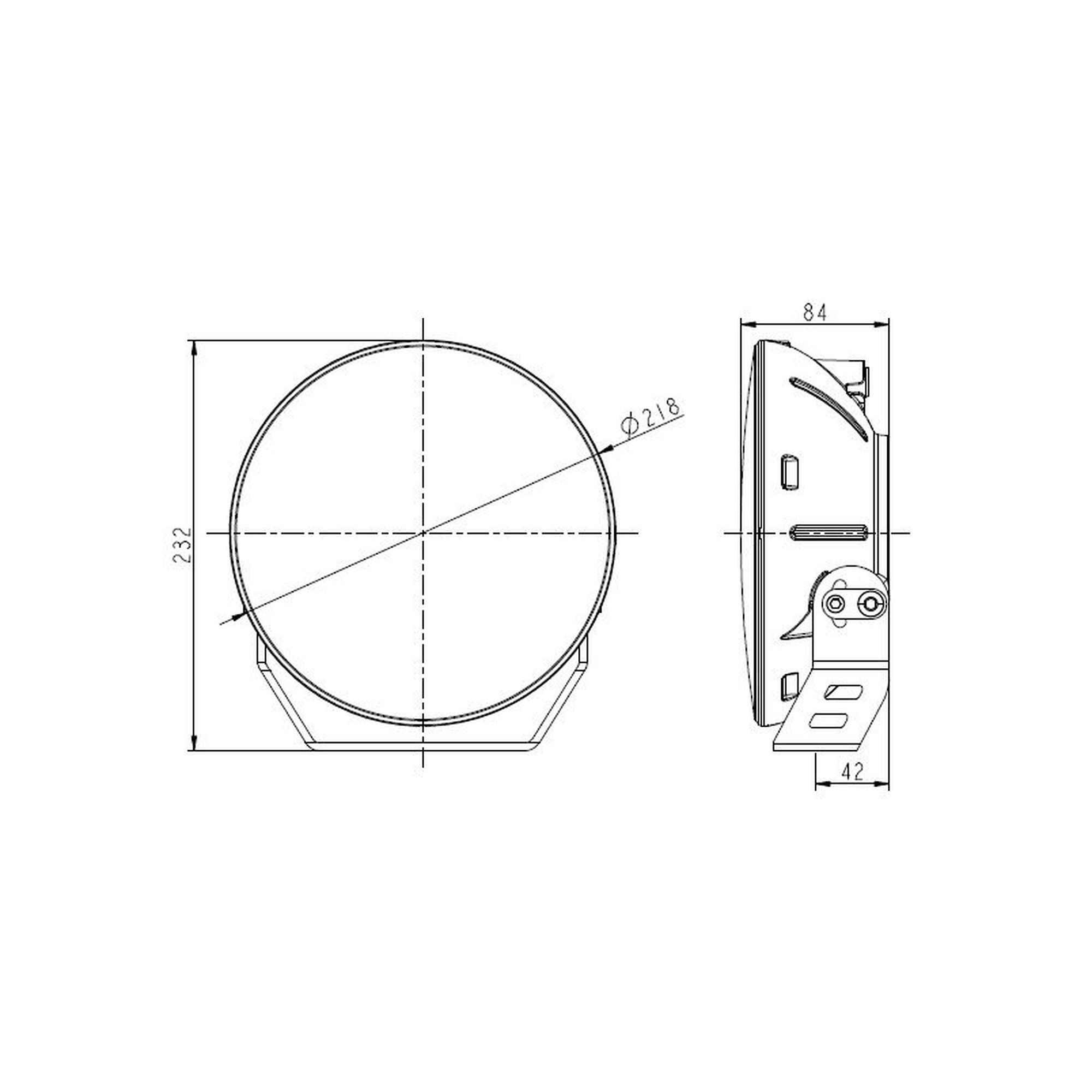 LED Extraljus Razor Viggen 9" 120W - 11