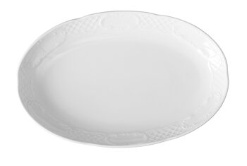 PLATE OVAL, 280 x 180 MM FLORA