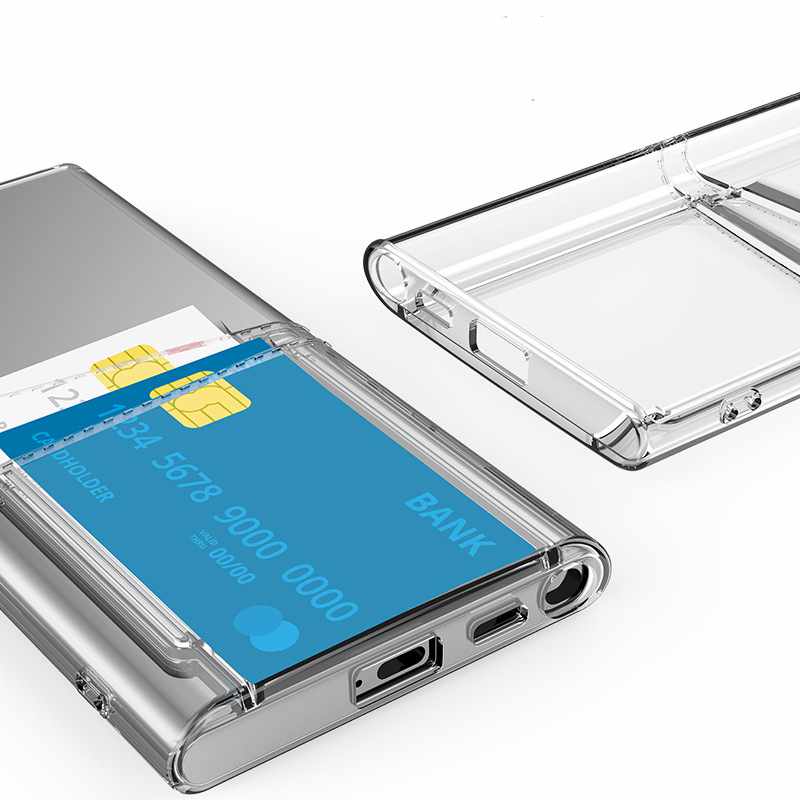 Samsung Galaxy S20 Ultra - Transparent Skal Dubbel Kortfack - 2