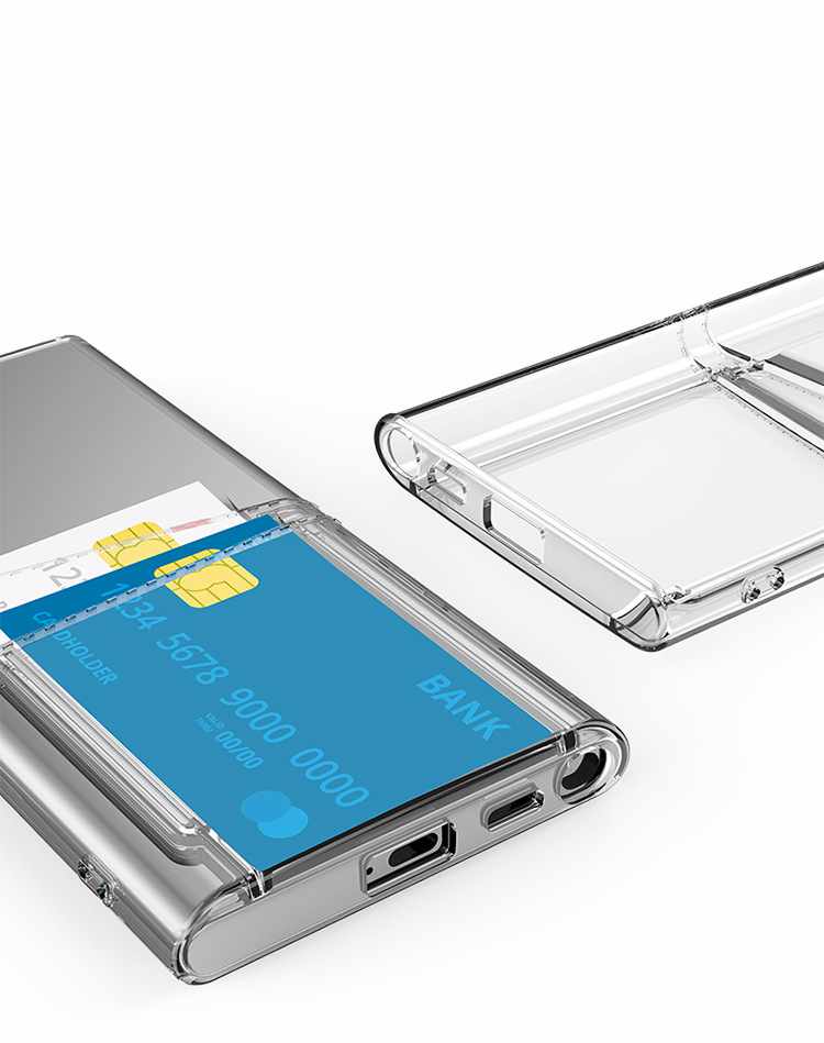 Samsung Galaxy S20 FE - Transparent Skal Dubbel Kortfack - 2