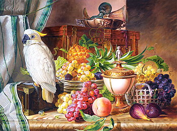 Still Life with Fruits and a Cockatoo 3000 Bitar Castorland