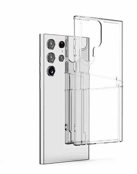 Samsung Galaxy S22 Ultra - Transparent Case Double Card Slot - 2