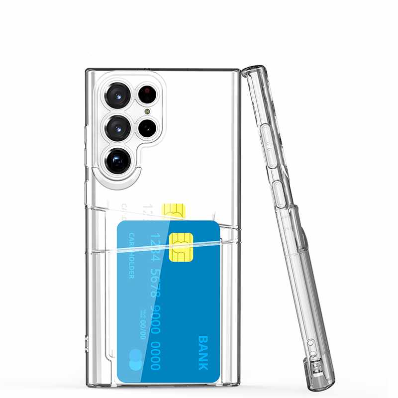 Samsung Galaxy S22 Ultra - Transparent Case Double Card Slot - 6