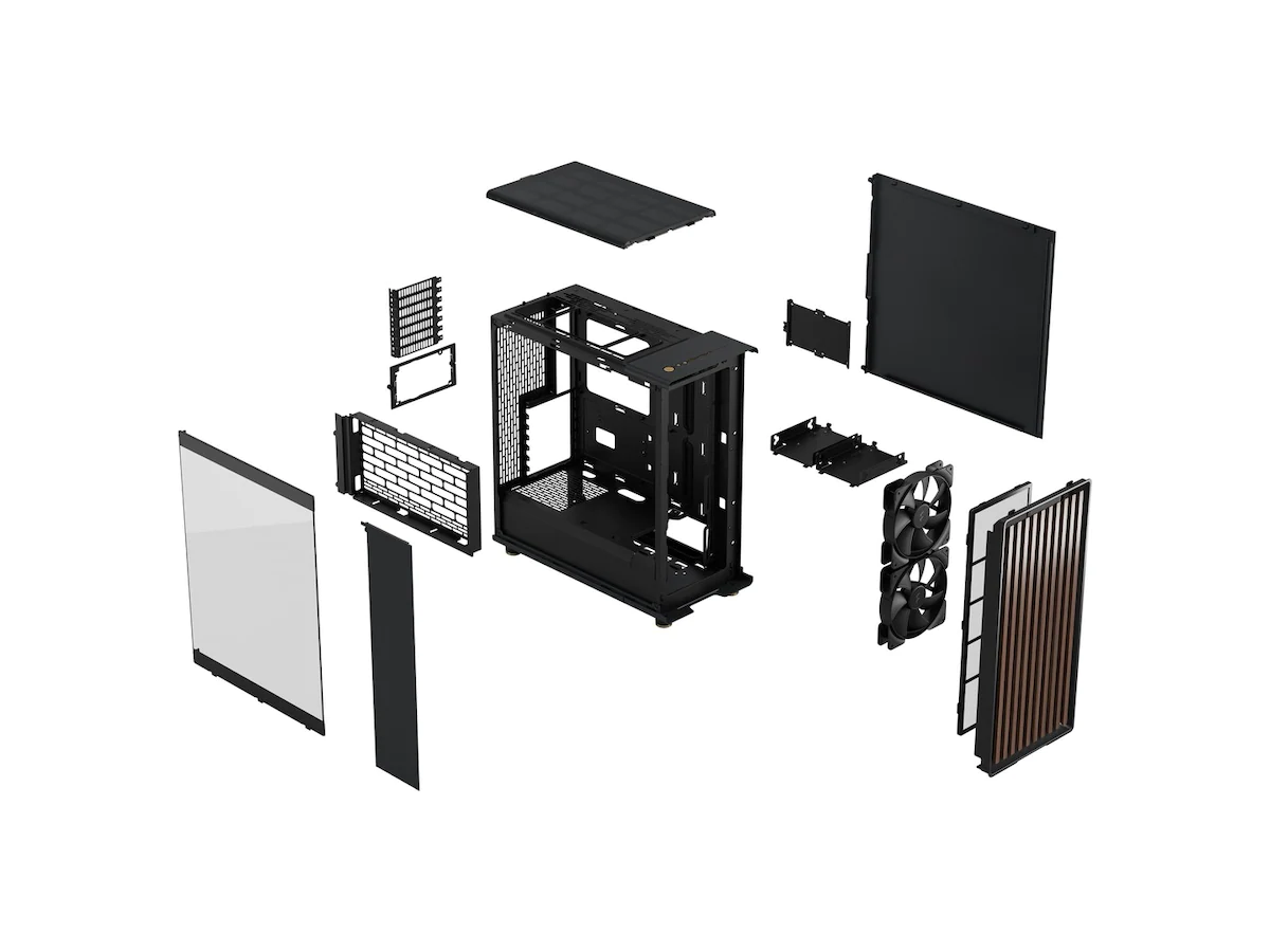 Fractal Design North, Charcoal Black, Walnut, Tempered Glass, ATX - 10