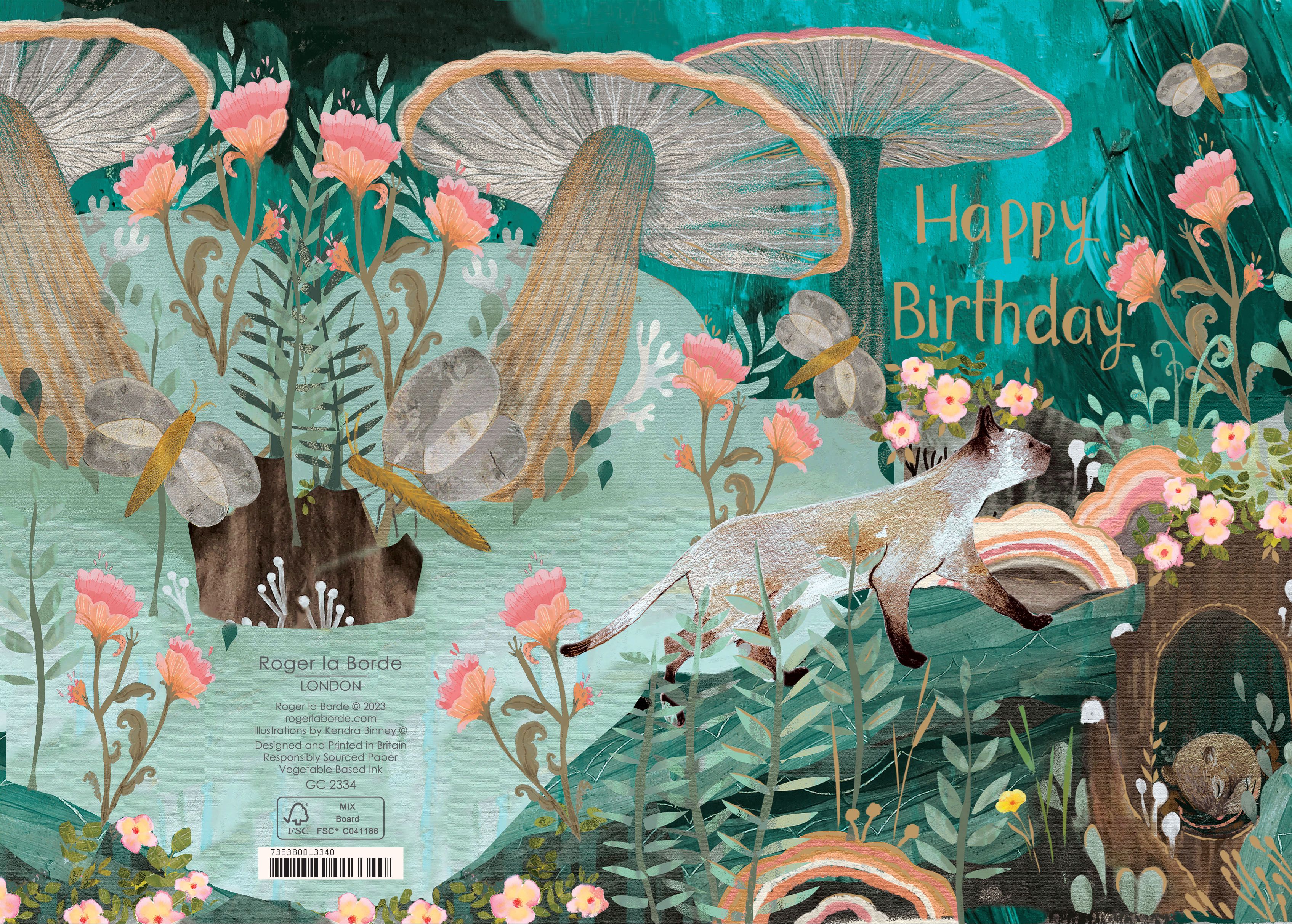 Mystic Cat Birthday Greeting Card - 3