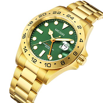 Megir GMT Sapphire Gold