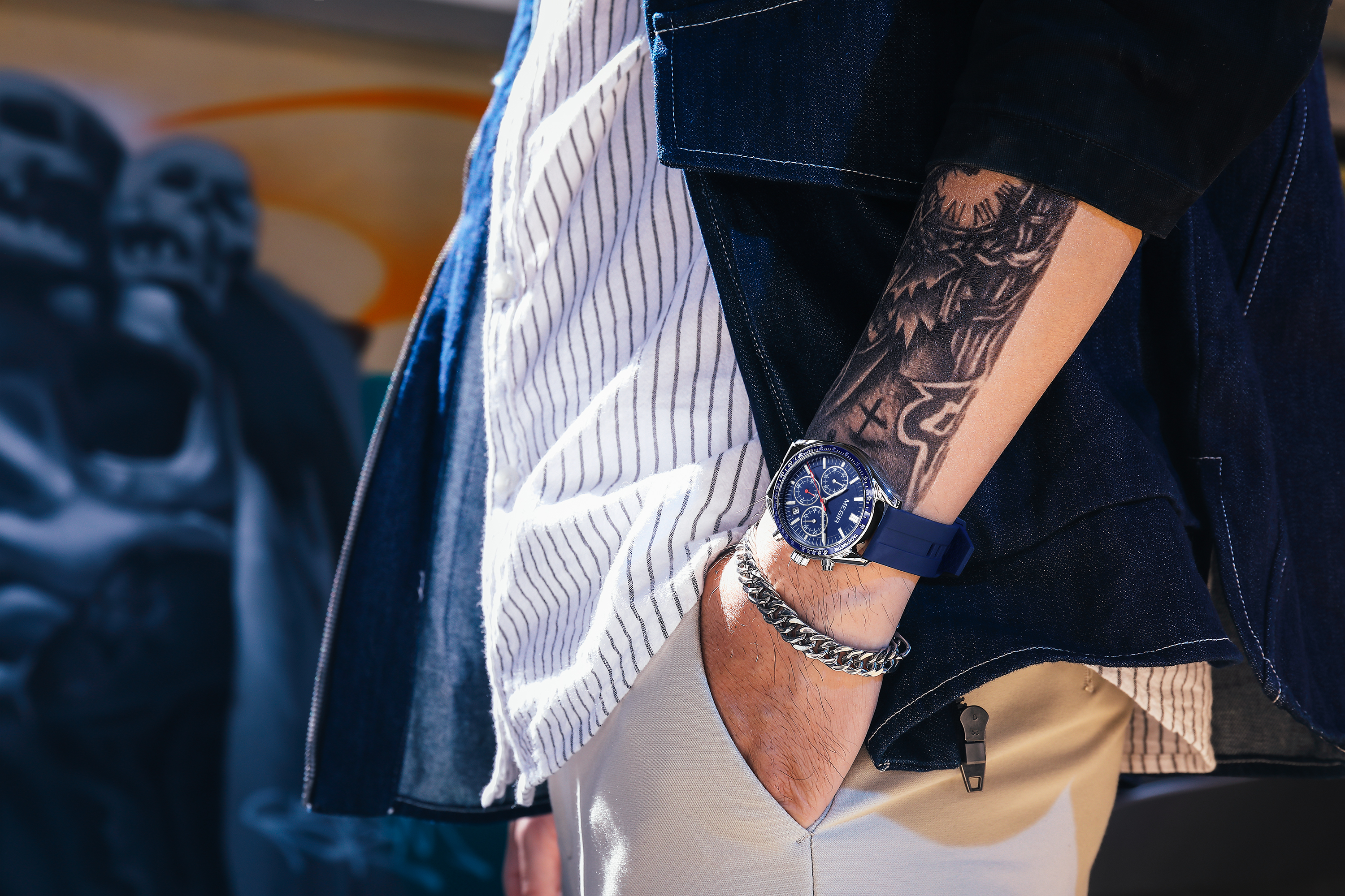 Megir Speedster Chrono Blue - 6