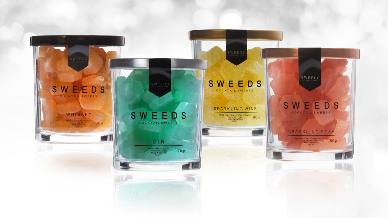 Sweeds Cocktail Sweets  Vingummi Sparkling Wine - 5