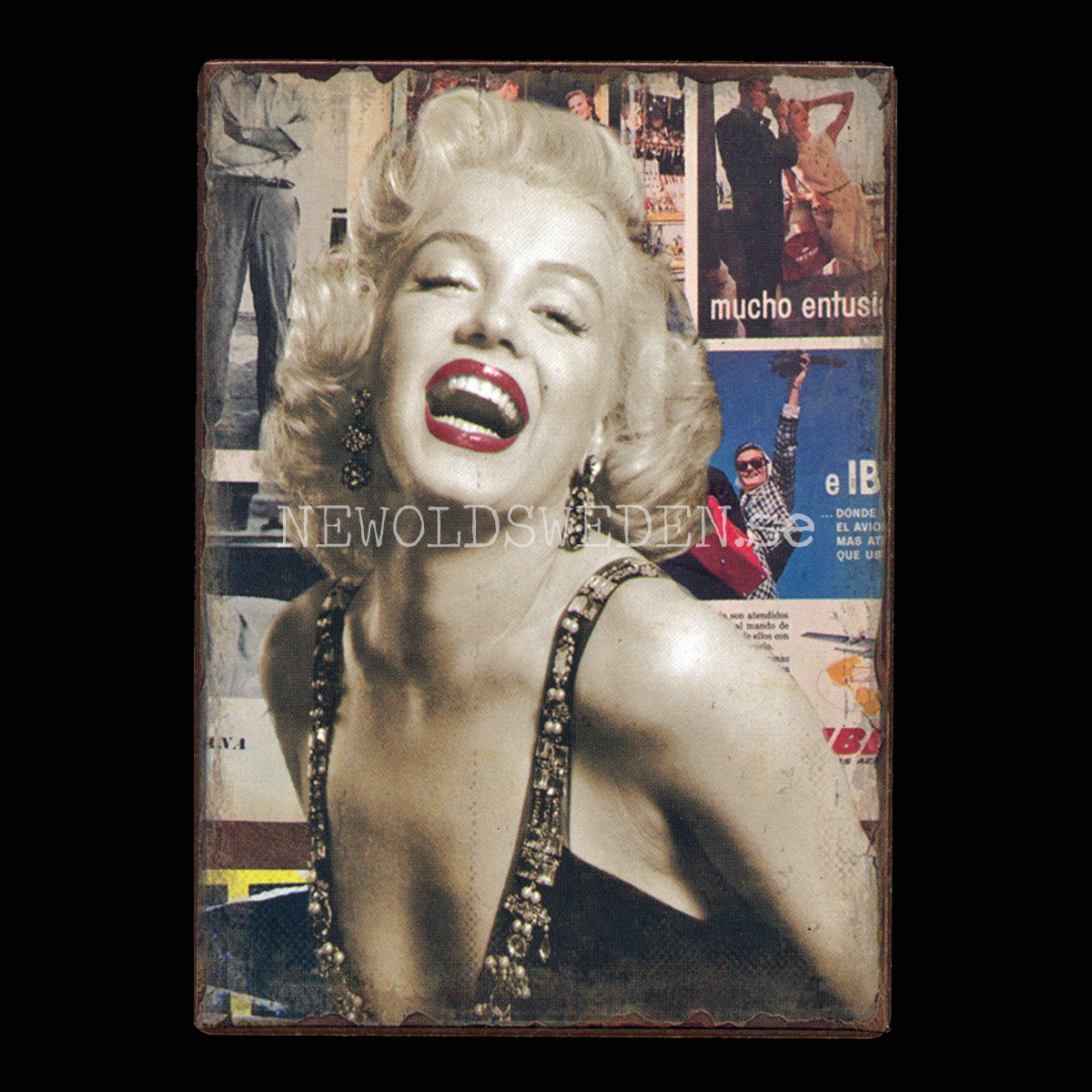Marilyn Monroe - Kylskåpsmagnet Plåt  No: 1