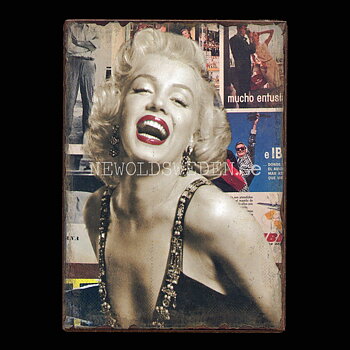 Marilyn Monroe - Kylskåpsmagnet Plåt  No: 1