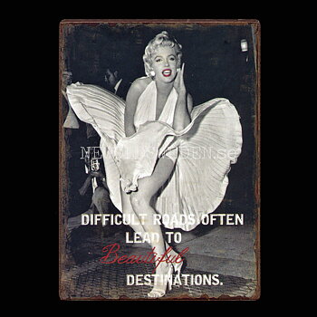 Marilyn Monroe - Kylskåpsmagnet Plåt  No: 3