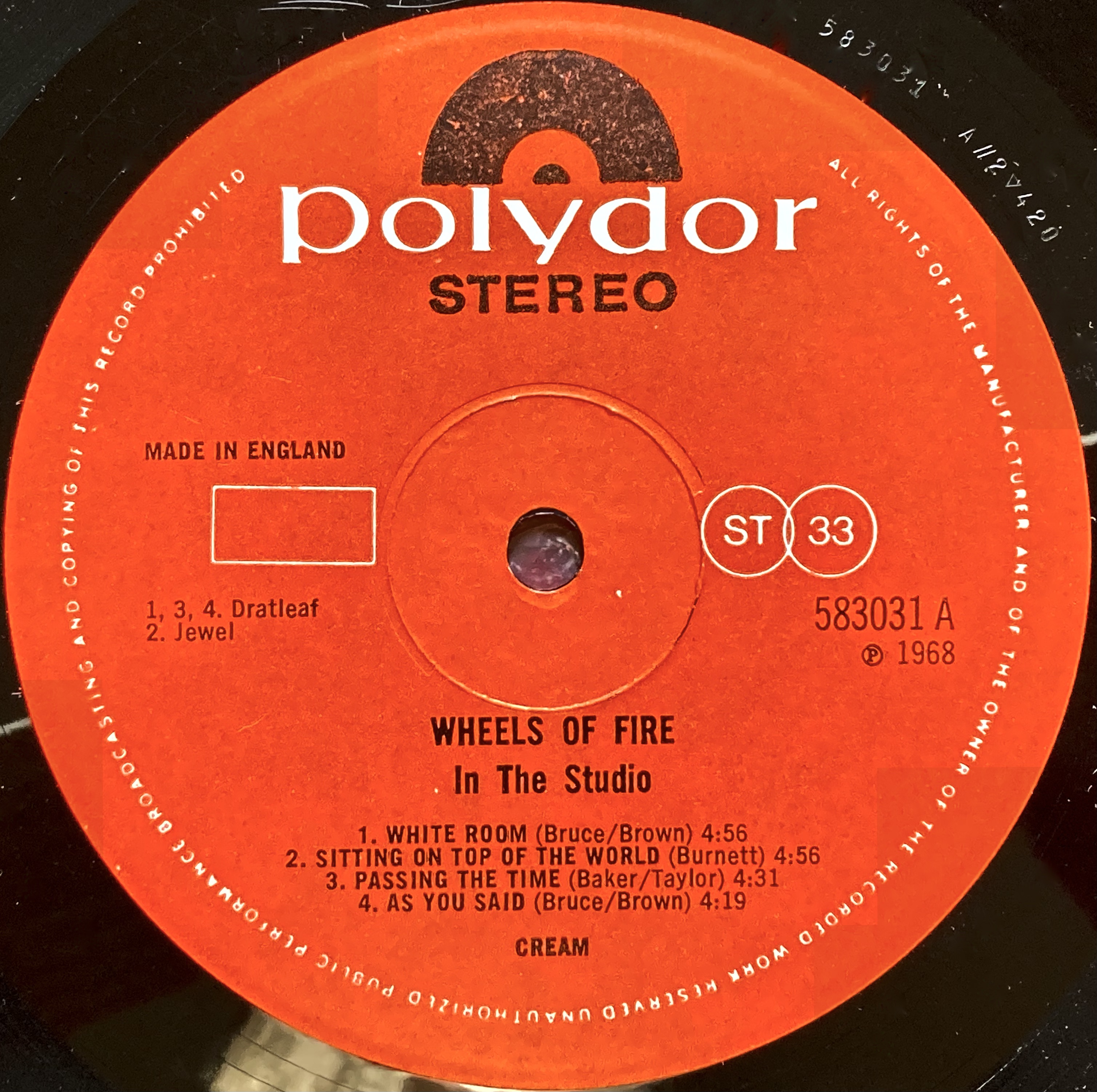 CREAM - Wheels of fire UK-orig 2LP 1968 - 4