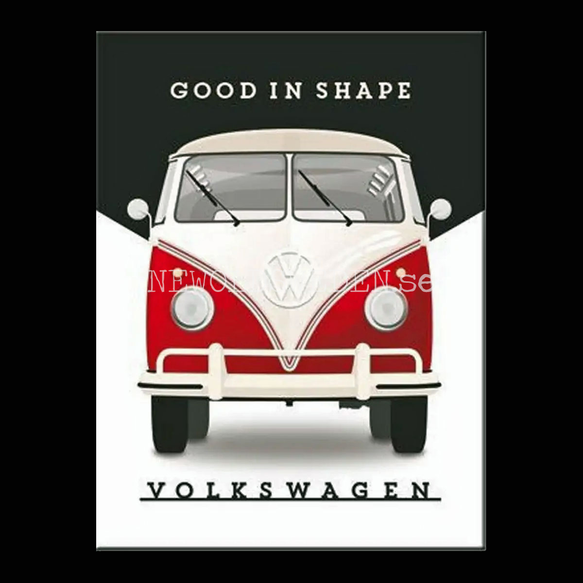 VW Volkswagen Bulli Good In Shape Magnet 6 x 8 cm Nostalgic Art