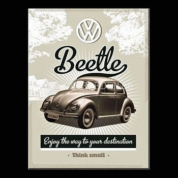 VW Volkswagen Beetle Magnet 6 x 8 cm Nostalgic Art
