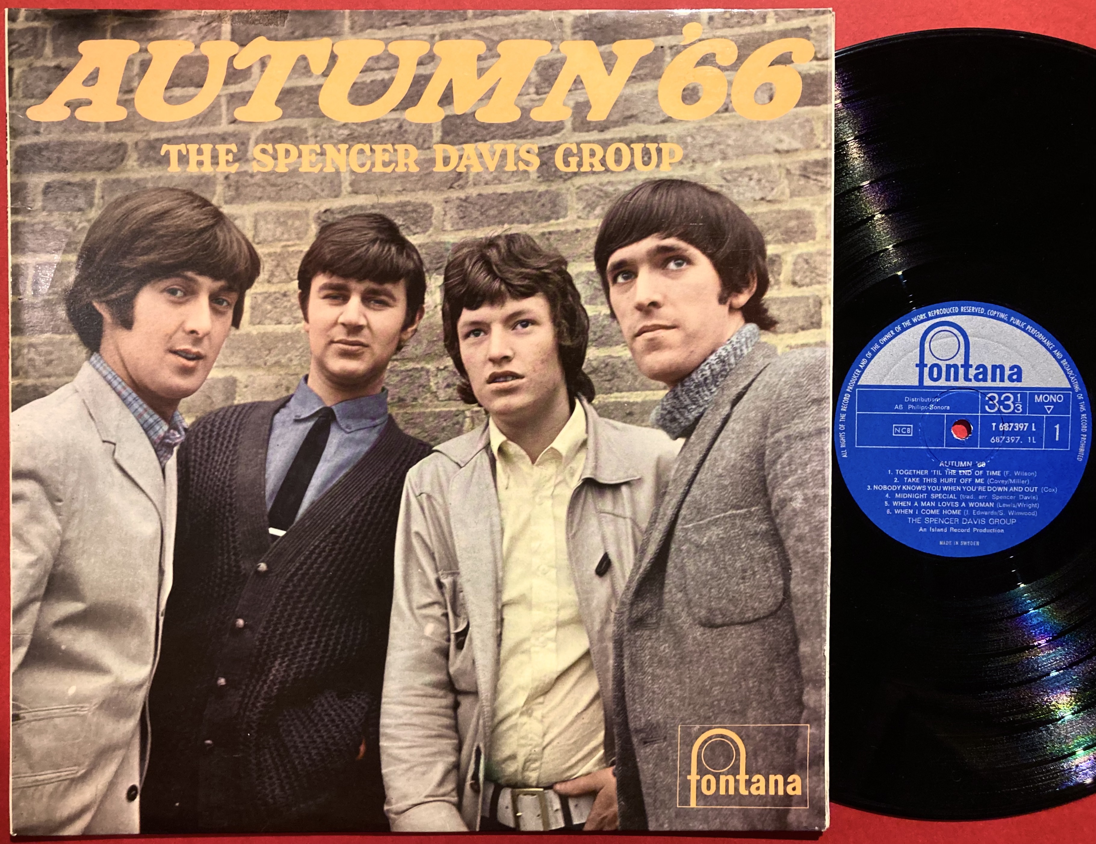 SPENCER DAVIS GROUP - Autumn ´66 Swe-orig LP 1966
