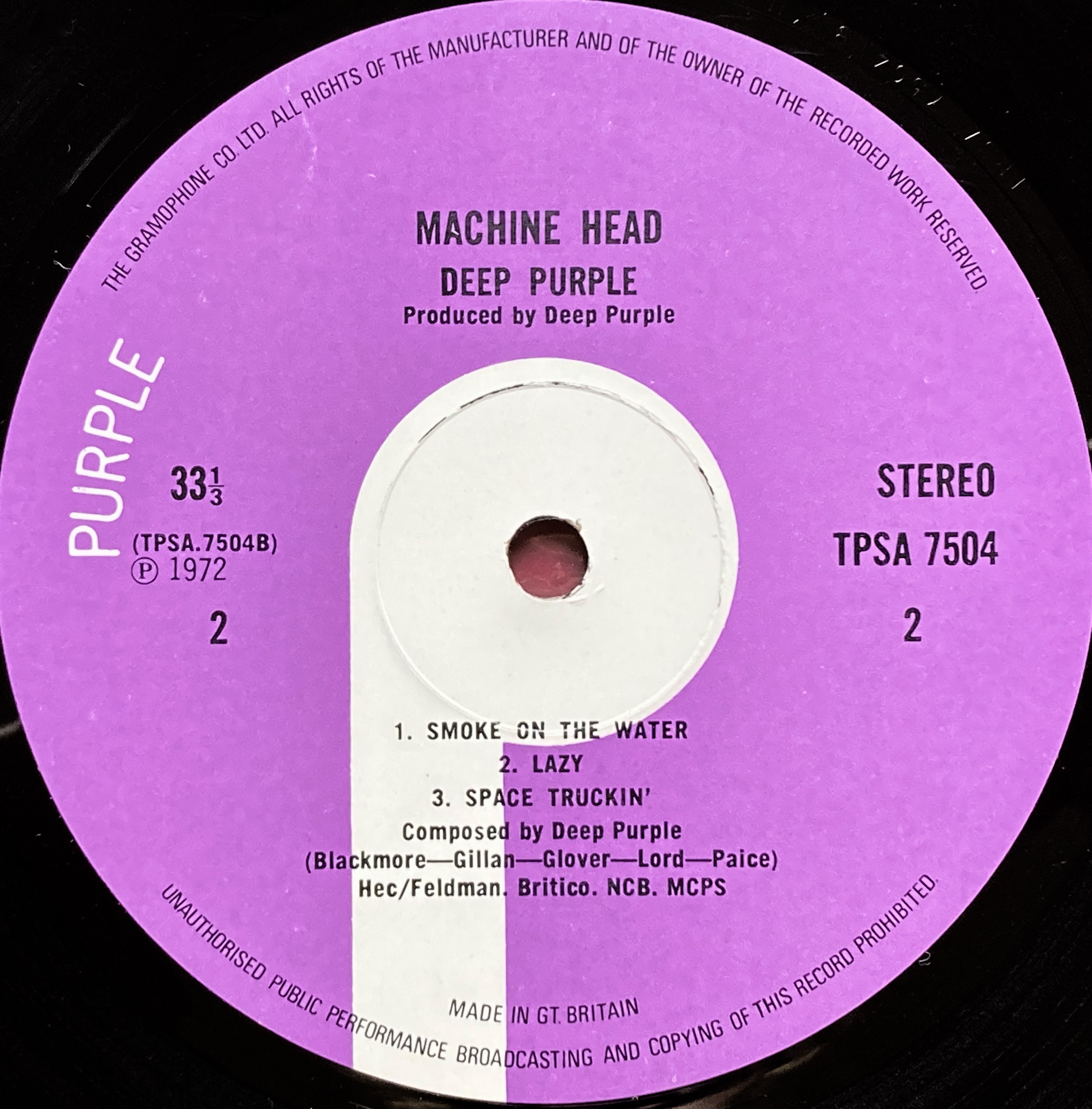 DEEP PURPLE - Machine head UK-orig LP 1971 - 6