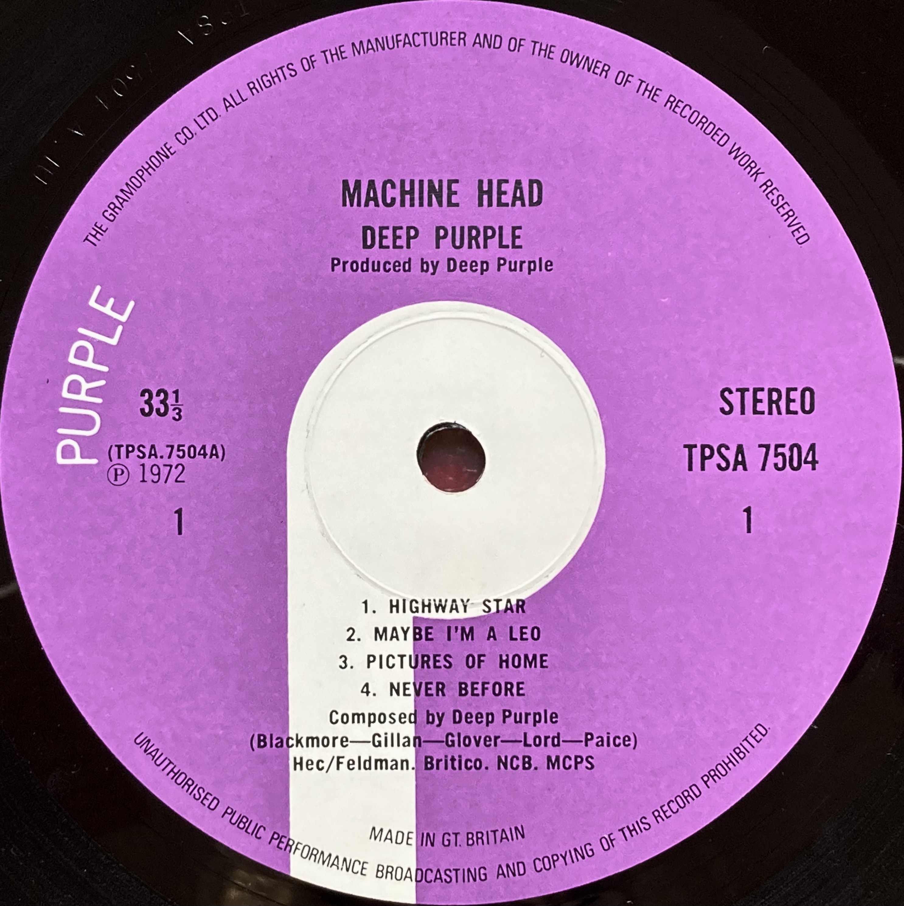 DEEP PURPLE - Machine head UK-orig LP 1971 - 5