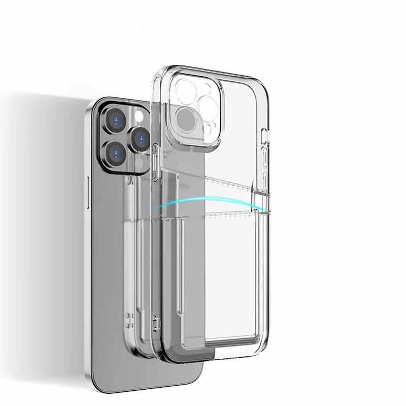 iPhone 12 Pro - Transparent Case Double Card Slot - 6