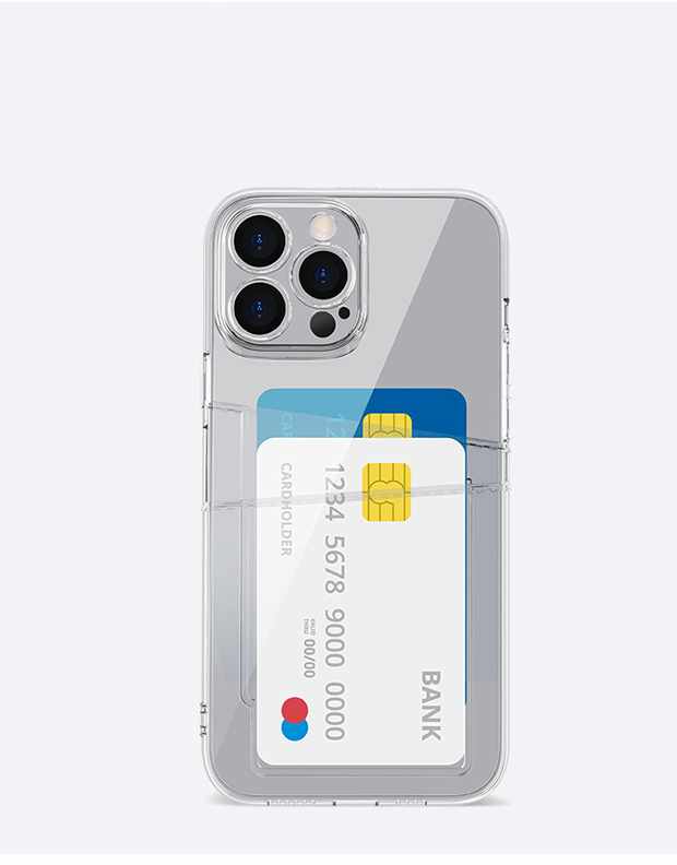 iPhone 13 - Transparent Case Double Card Slot - 5