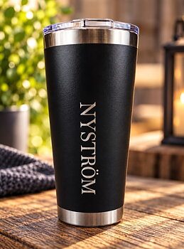 Resemugg med namn - rak stil