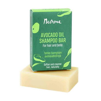 Avocado Oil Shampoo Bar 100g (för mörkt hår) Nurme