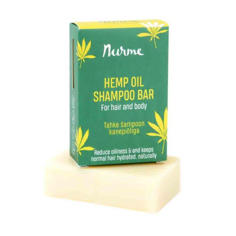 Hemp Oil Shampoo Bar 100g (för normalt till fett hår) Nurme