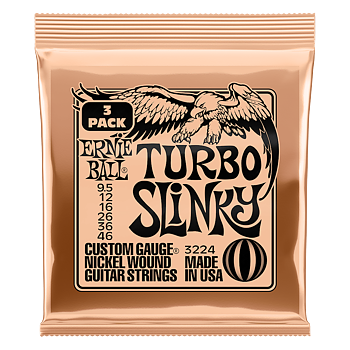Ernie Ball Turbo Slinky 0095-046 (3-Pack)