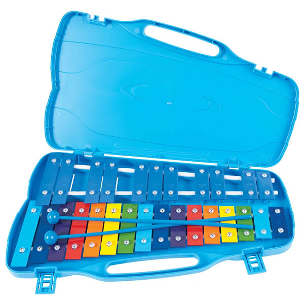 PP World Glockenspiel 25 notes (G5-G7) - Coloured Keys