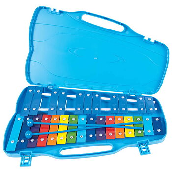 PP World Glockenspiel 25 notes (G5-G7) - Färgtangenter