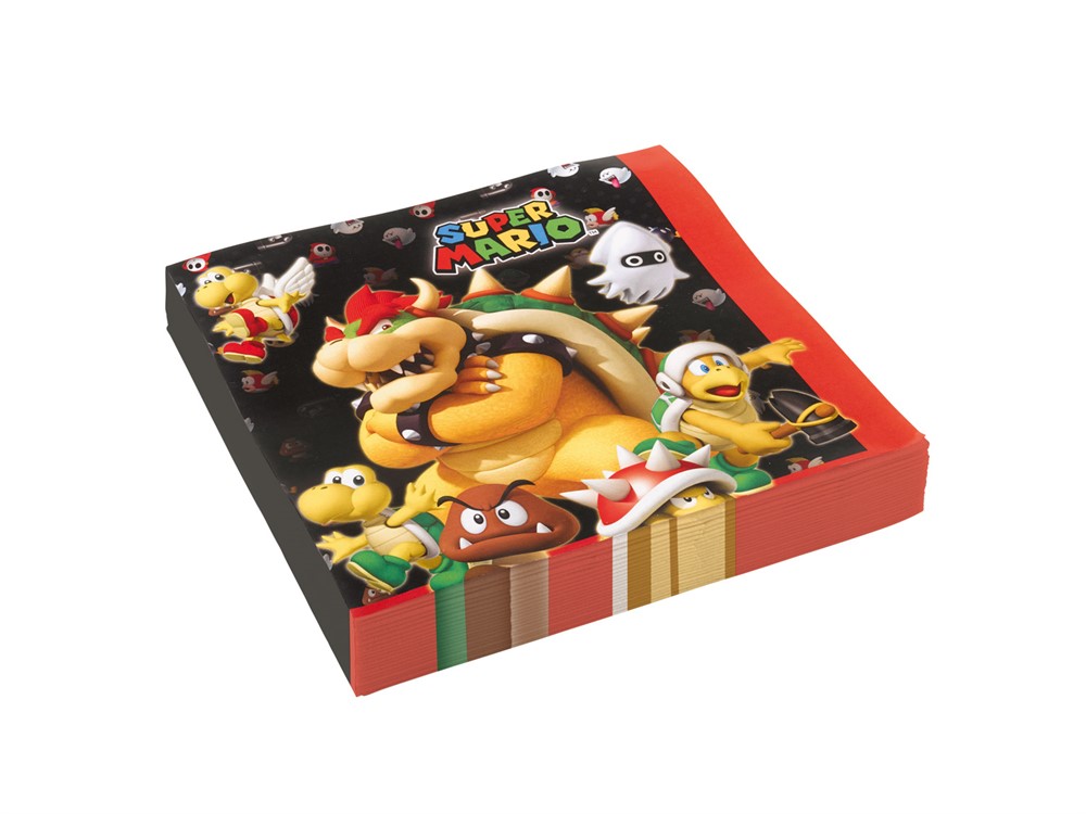 Lautasliinat Super Mario 20 kpl