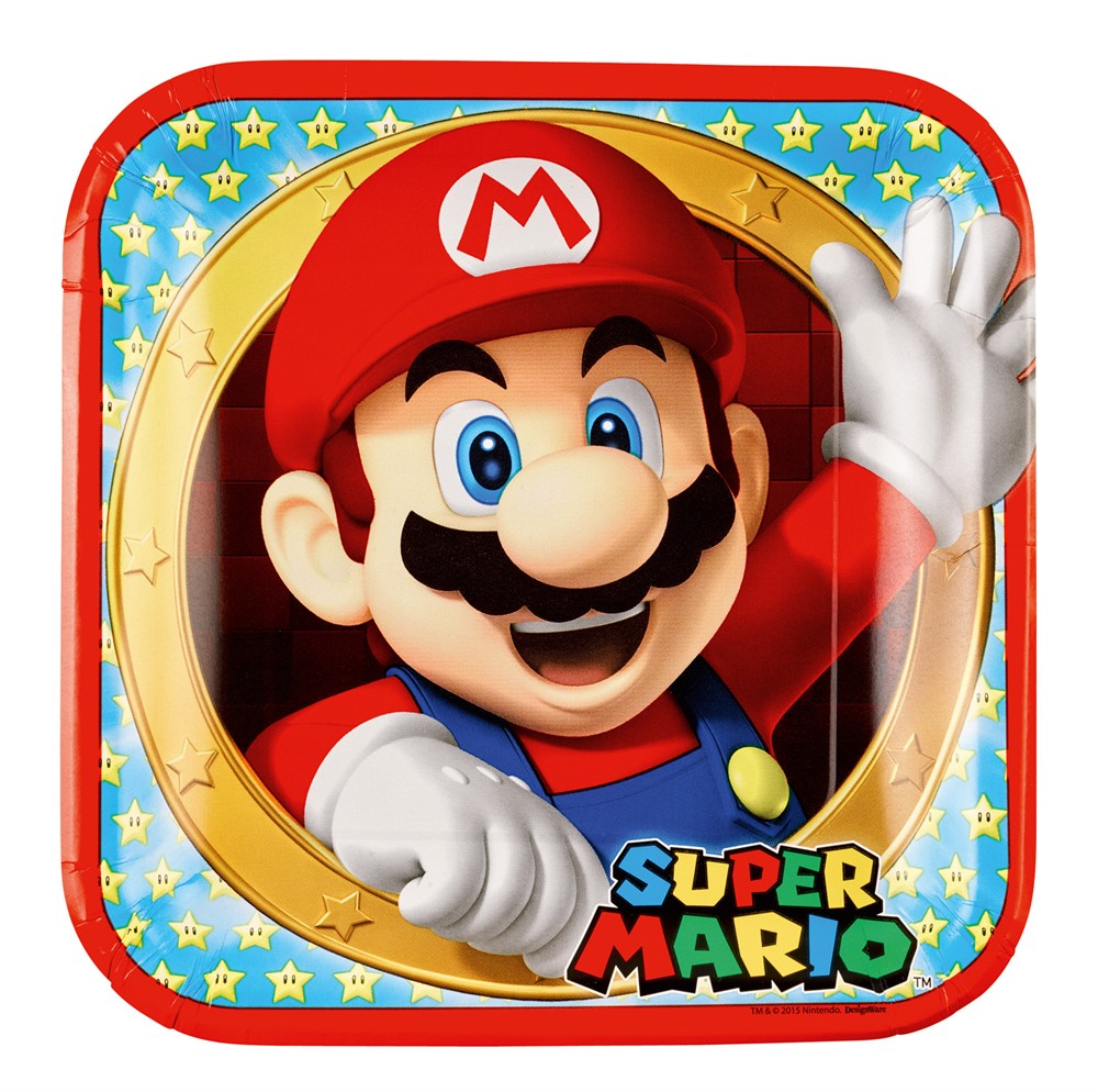 Super Mario Paperilautaset 8-pack