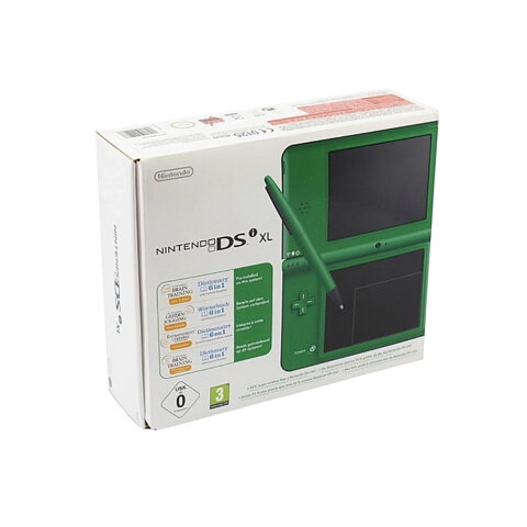 Nintendo DSl XL grön normalt / fint skick med kartong och manual